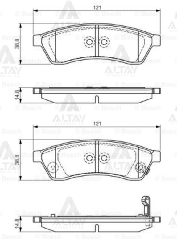 Chevrolet Epica Arka Fren Balata . - . - . OEM 96475028 Chevrolet Epica Arka Fren Balata . - . - . OEM 96475028